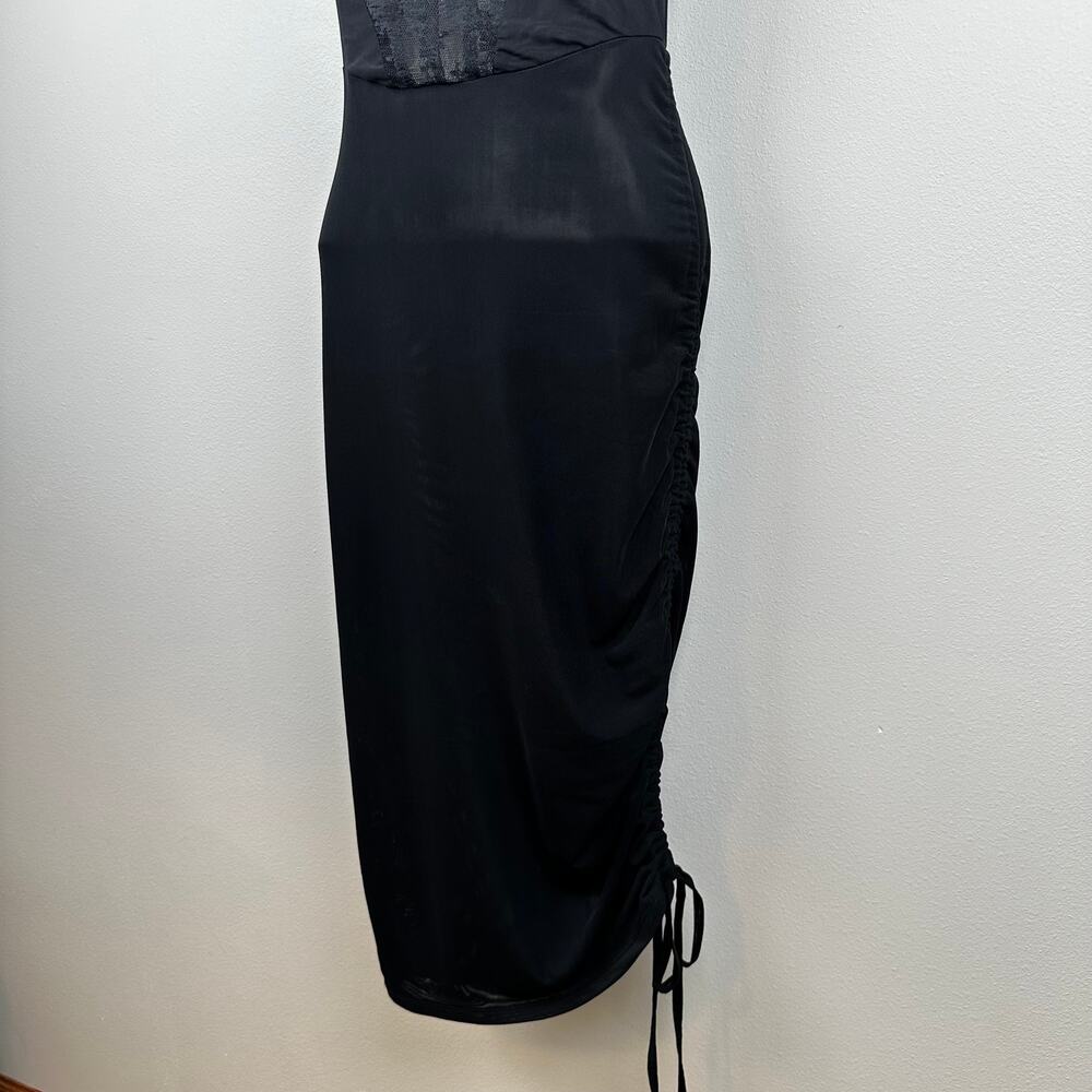 NEW Intimately Free People Corset-Is Convertible Mesh Dress Black S Dark Romance - Picture 9 of 16